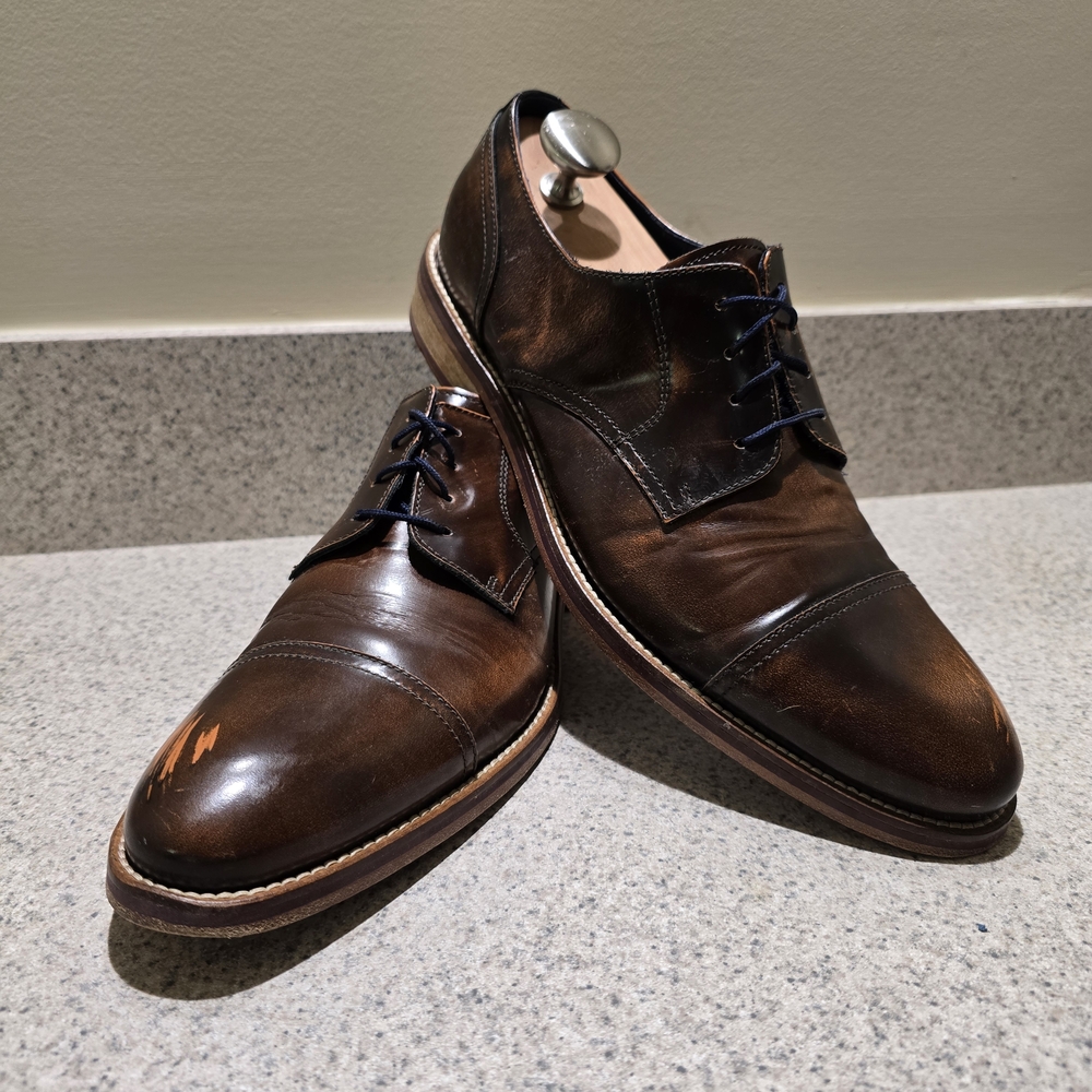 Johnston & Murphy 24-1600 Hannigan Cap Toe Brown